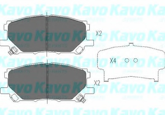 KBP-9080 KAVO (Нидерланды) Тормозные колодки дисковые KBP-9080 KAVO