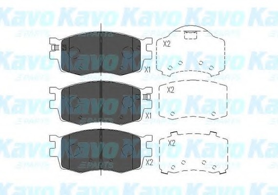 KBP-3022 KAVO (Нидерланды) Тормозные колодки дисковые KBP-3022 KAVO