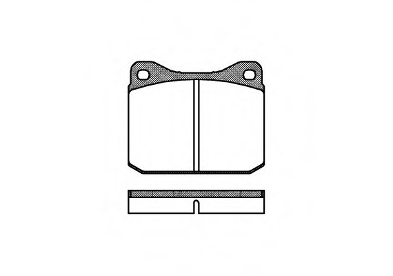 0010.00 Remsa Колодки гальмівні дискові 0010.00 REMSA