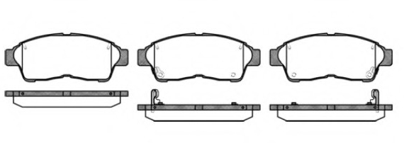0402.02 Remsa Колодки гальмівні дискові передні TOYOTA RAV4 00-05, RAV4 94-00, Corolla 91-02, Camry 91-01