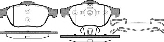 0843.10 Remsa Колодки гальмівні дискові 0843.10 REMSA