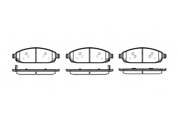 Колодки тормозные дисковые 1173.02 REMSA