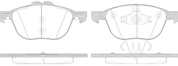 Колодки гальмівні дискові 1082.50 REMSA