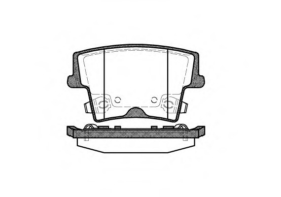 1127.08 Remsa Колодка гальм. диск. CHRYSLER задн. (вир-во Remsa)