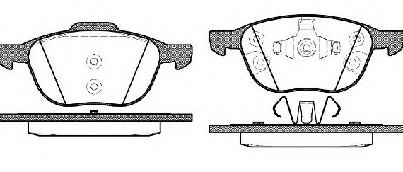 Колодки тормозные дисковые 1082.30 REMSA