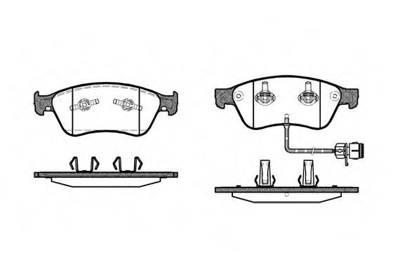 Колодки гальмівні дискові 1056.12 REMSA