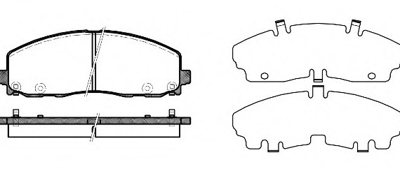 Колодки гальмівні дискові 1484.04 REMSA