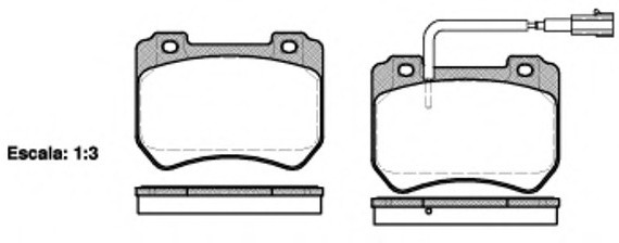 Колодки гальмівні дискові 1444.01 REMSA