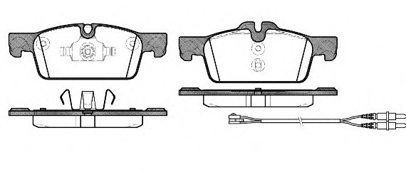 Комплект гальмівних колодок з 4 шт. дисків