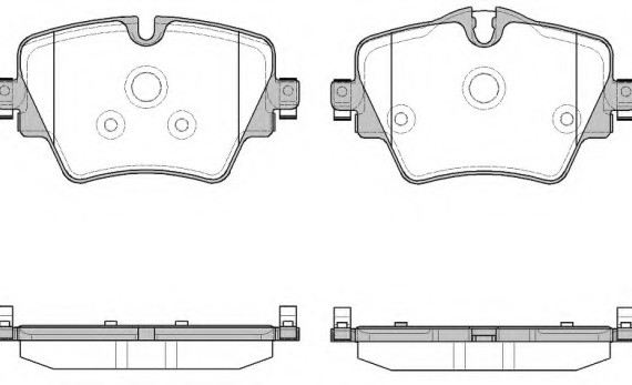 Колодки гальмівні дискові 1625.08 REMSA