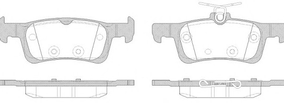Колодки гальмівні дискові 1563.00 REMSA
