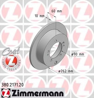 380.2171.20 Zimmermann Диск гальмівний Coat Z