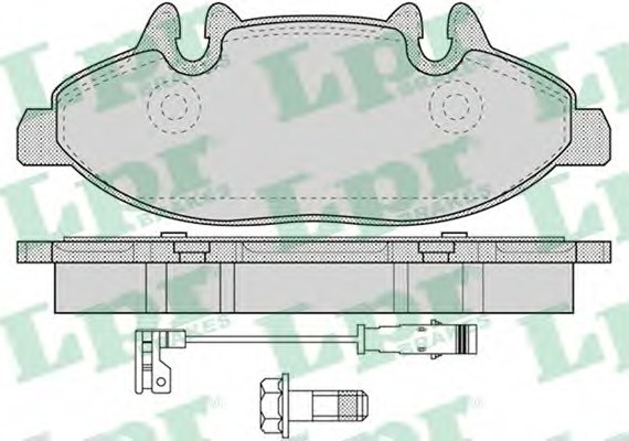 05P1228 LPR Тормозные колодки дисковые 05P1228 LPR