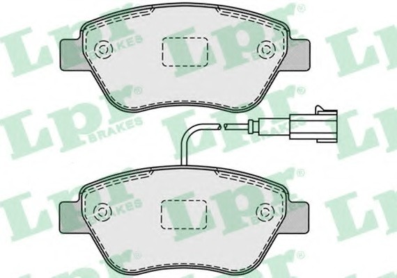 05P1225 LPR Комплект гальмівних колодок з 4 шт. дисків
