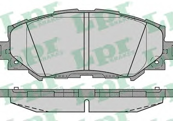05P1258 LPR Гальмівні колодки дискові 05P1258 LPR