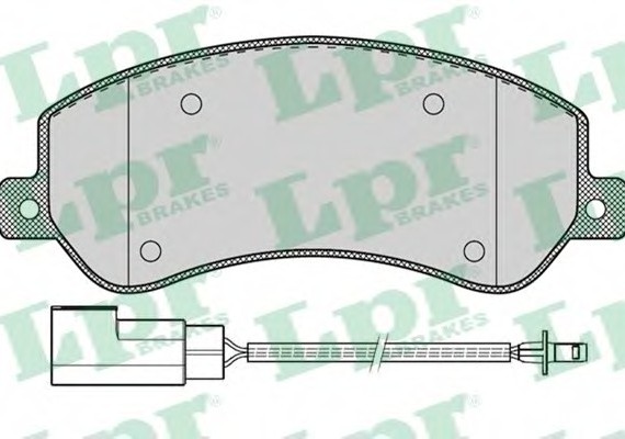 05P1260 LPR Комплект гальмівних колодок з 4 шт. дисків