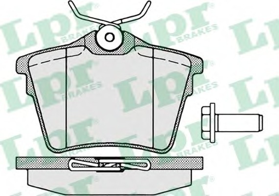 05P1195 LPR Комплект гальмівних колодок з 4 шт. дисків