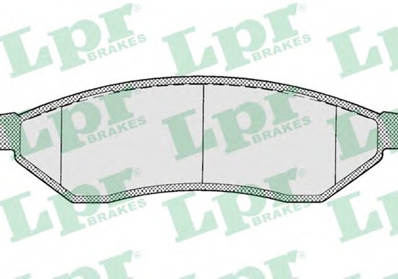 05P1198 LPR Комплект гальмівних колодок з 4 шт. дисків