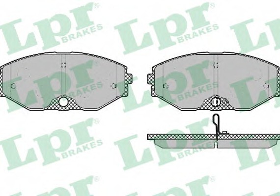 05P1357 LPR Комплект гальмівних колодок з 4 шт. дисків