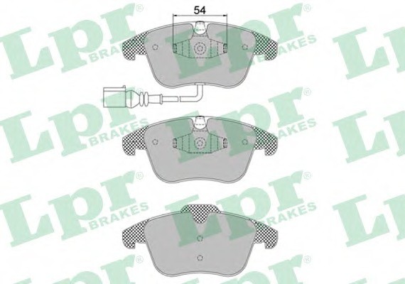 05P1392 LPR Комплект гальмівних колодок з 4 шт. дисків