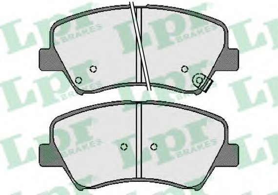 Тормозные колодки дисковые 05P1753 LPR