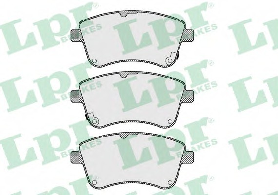 Тормозные колодки дисковые 05P1623 LPR