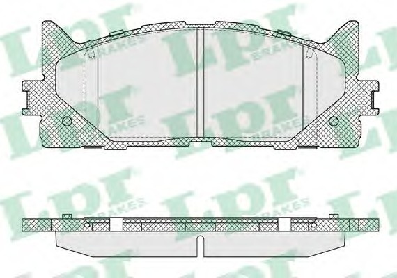 05P1593 LPR Гальмівні колодки дискові 05P1593 LPR