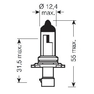 9006 XS OSRAM (Япония) Автолампа галогенова 51W 9006 XS OSRAM