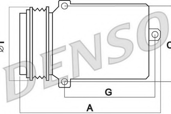 DCP02006 DENSO (Япония) Компресор кондиціонера Denso DCP02006