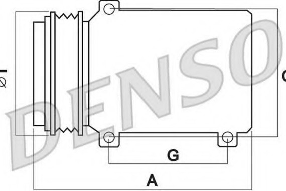 DCP02050 DENSO (Япония) Компресор кондиціонера DCP02050 DENSO