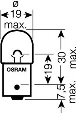 5009 OSRAM (Япония) Автолампа Osram (10W 12V BAU15S) 5009