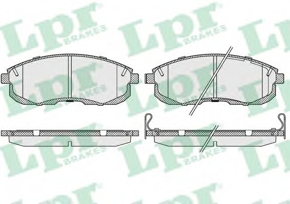 05P090 LPR Тормозные колодки дисковые 05P090 LPR