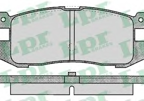 05P037 LPR Тормозные колодки дисковые 05P037 LPR
