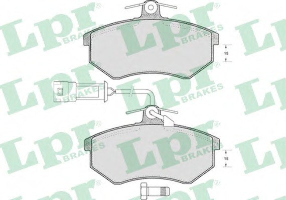 Фото тормозные колодки дисковые 05P221 LPR 05P221 LPR 05P221 LPR Тормозные колодки дисковые 05P221 LPR