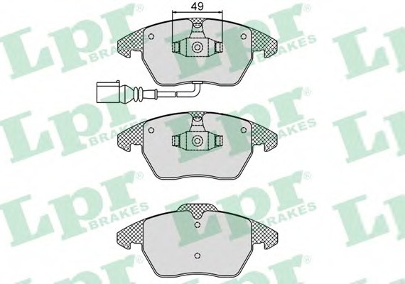 05P866 LPR Тормозные колодки дисковые 05P866 LPR