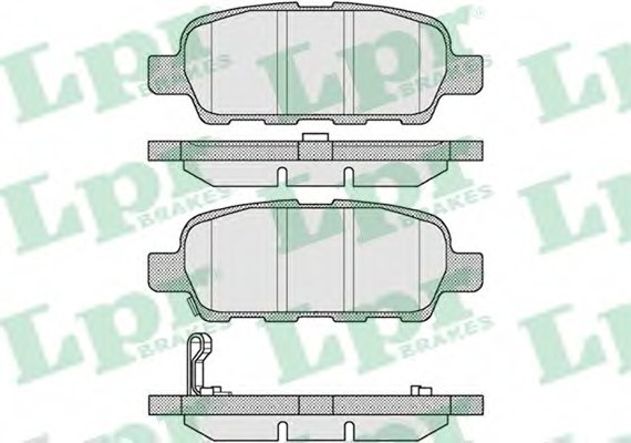 05P857 LPR Гальмівні колодки дискові 05P857 LPR