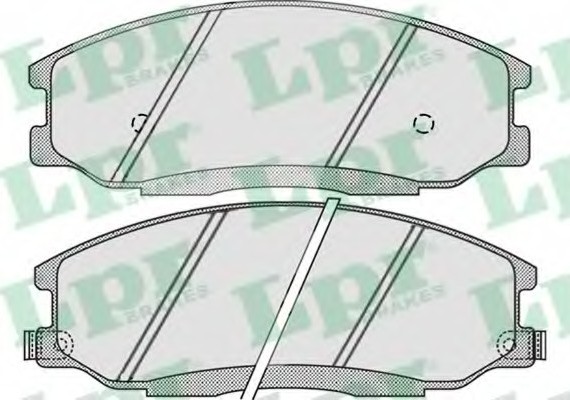 05P860 LPR Комплект гальмівних колодок з 4 шт. дисків