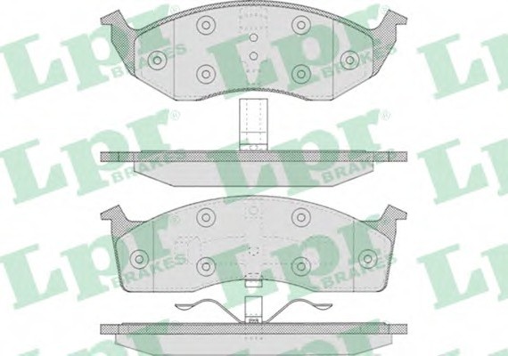 05P629 LPR Комплект гальмівних колодок з 4 шт. дисків
