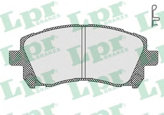 05P713 LPR Комплект гальмівних колодок з 4 шт. дисків