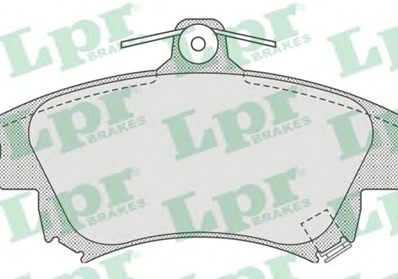 05P711 LPR Комплект гальмівних колодок з 4 шт. дисків