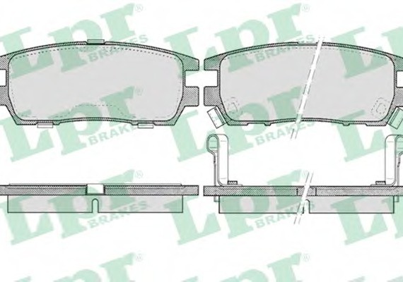 05P518 LPR Колодка гальм. диск. MITSUBISHI L300, L400 задн. (вир-во LPR)