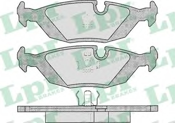 05P306 LPR Комплект гальмівних колодок з 4 шт. дисків