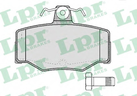 05P387 LPR Тормозные колодки дисковые 05P387 LPR