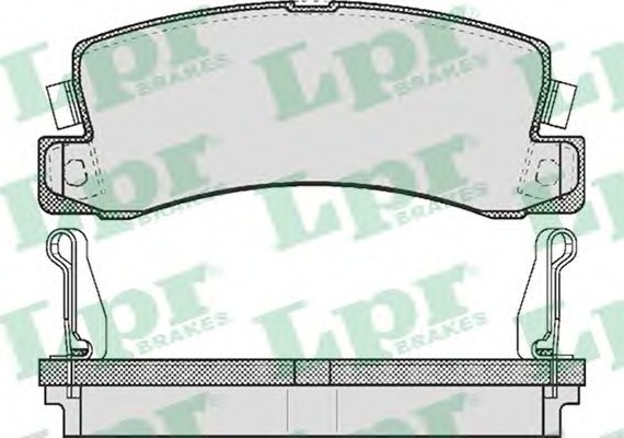 05P514 LPR Тормозные колодки дисковые 05P514 LPR