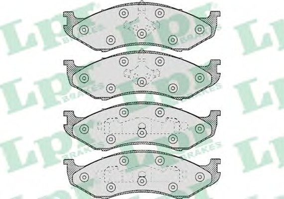 05P459 LPR Комплект гальмівних колодок з 4 шт. дисків