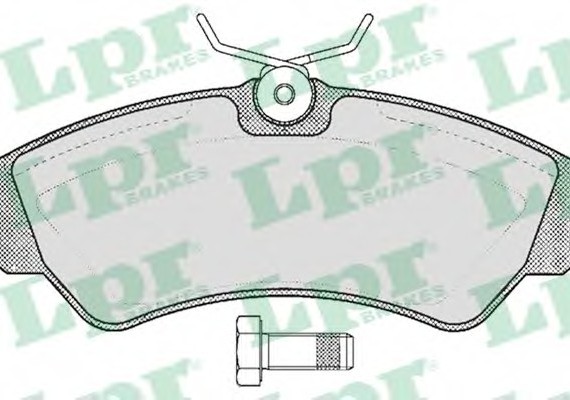 05P439 LPR Комплект гальмівних колодок з 4 шт. дисків