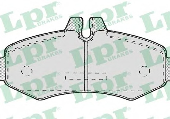 05P672 LPR Тормозные колодки дисковые 05P672 LPR