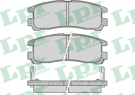 05P043 LPR Комплект гальмівних колодок з 4 шт. дисків