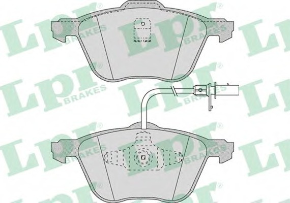 05P971 LPR Комплект гальмівних колодок з 4 шт. дисків