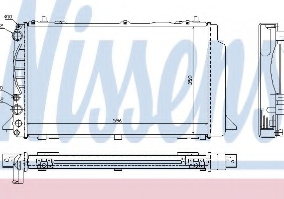 60465A NISSENS (Дания) Радиатор охлаждения 60465A NISSENS